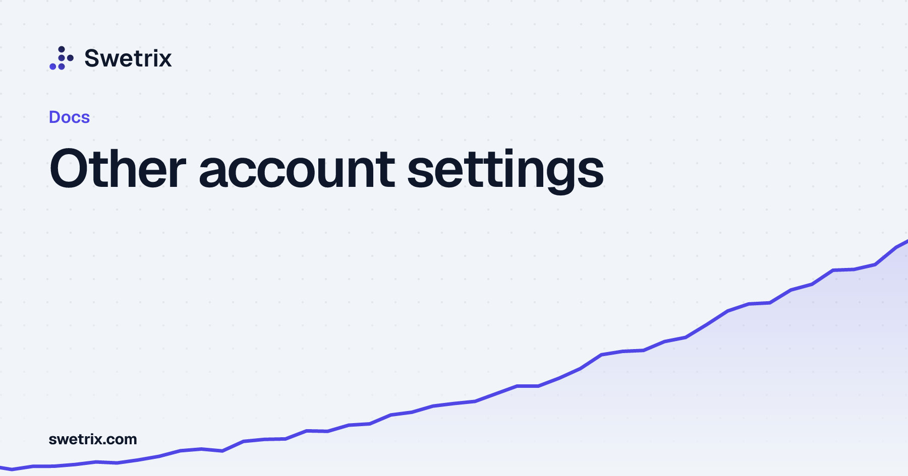 Other account settings | Swetrix Docs