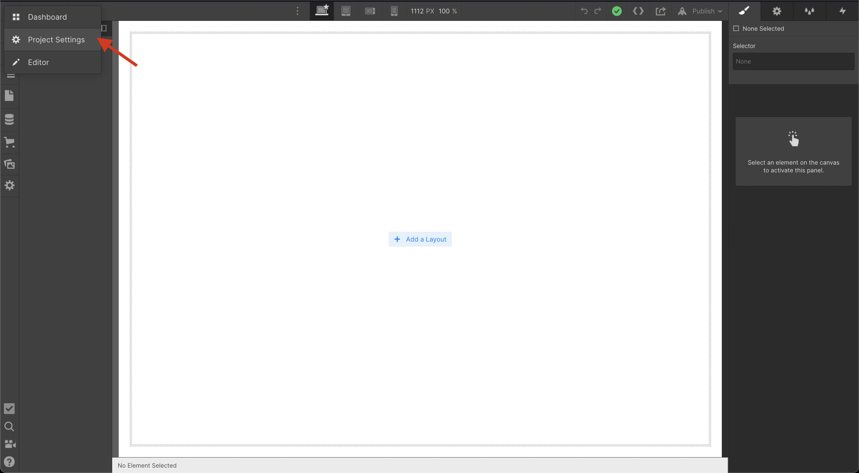 Webflow screenshot